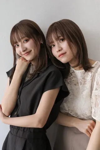 セミロング カラー ヘアアレンジ 似合わせレイヤー 海外風レイヤーmioのヘアスタイル