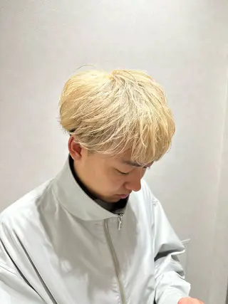 ショート カラー メンズ 𝐑𝐲𝐮𝐤𝐢 【店長】ALEAPのヘアスタイル