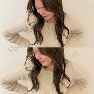 ロング カラー 小宮山 桃加のヘアスタイル