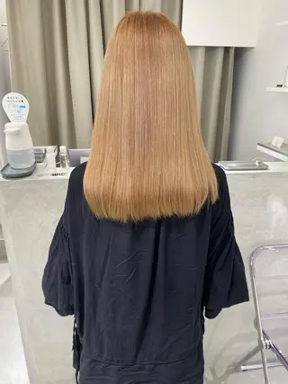 カラー kumon ayu ブリーチ/ハイトーンのヘアスタイル