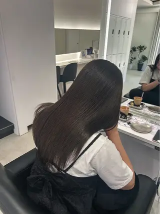 セミロング 暖色ツヤカラー♥️/ senri.のヘアスタイル