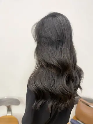 ロング カラー ヘアアレンジ 韓国風×透明感カラー 髪質改善オタベシンヤのヘアスタイル