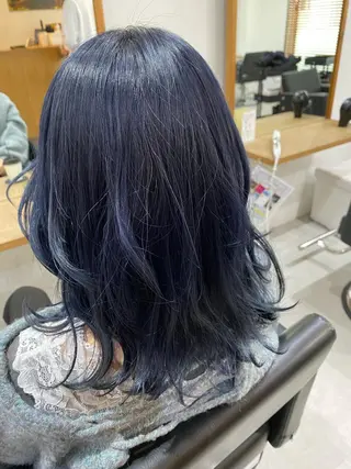 セミロング カラー 銀座⚜️【脱白髪染め 美髪矯正】トグチのヘアスタイル