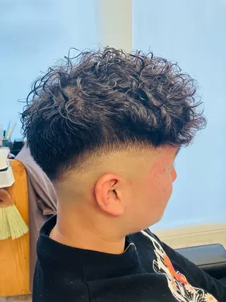 パーマ メンズ メンズ特化/パーマ/ フェードWATARUのヘアスタイル