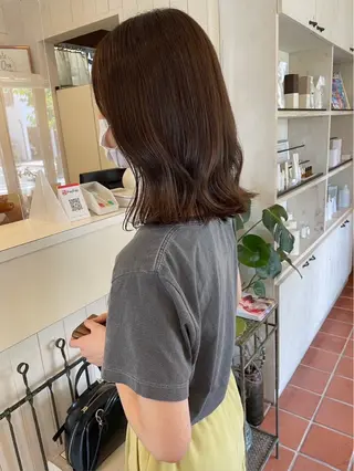 ミディアム カラー Hanon hair & relaxation所属・Hanon 美桜のヘアスタイル