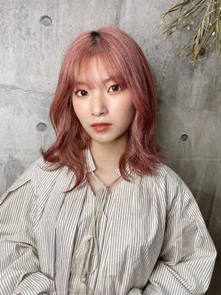 カラー 名古屋のピンク好き かずくん🦩のヘアスタイル