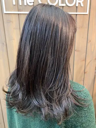 ミディアム カラー ナガミネアリサ/ 学芸大学/海外ヘアのヘアスタイル