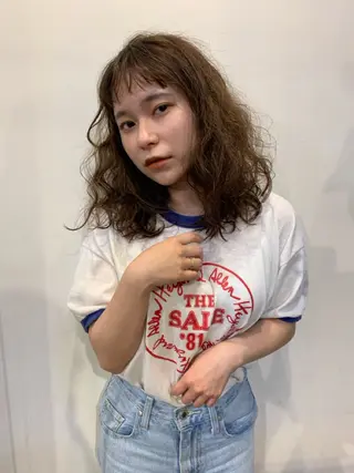 ミディアム パーマ 【takk】 ナカヤママサヨシのヘアスタイル