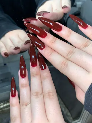 ネイル NES NAIL所属・さゆり￤推しキャラ ￤ロングネイル🩷のネイルデザイン