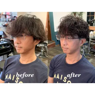 ショート パーマ メンズ キヨ メンズカット/パーマのヘアスタイル