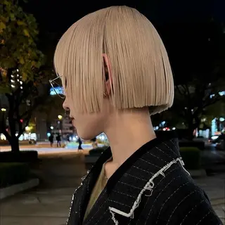 ショート ボブ/ショートボブ/ 岡山駅/別曽遥也のヘアスタイル
