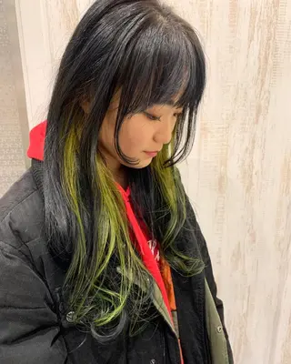 ロング カラー ハイトーンカラー RYUのヘアスタイル