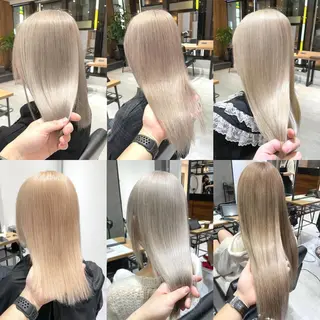 セミロング カラー KEISUKE/ ブリーチ🧡エクステのヘアスタイル