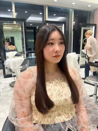 ロング カラー パーマ 大人girly／ 銀座RINOSEのヘアスタイル