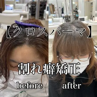 ミディアム 【髪質改善カラー】 瀧田嵐士🇰🇷のヘアスタイル