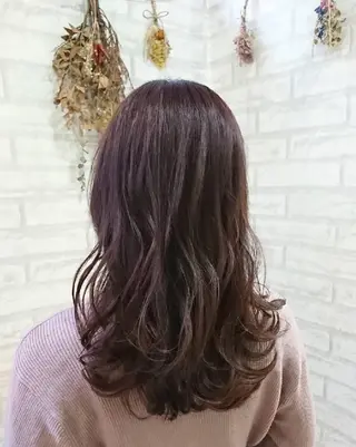 セミロング カラー ＊Cielo＊ 佐藤 幸世のヘアスタイル