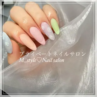 ロング ネイル 下妻市ﾈｲﾙｻﾛﾝ M_styleのネイルデザイン