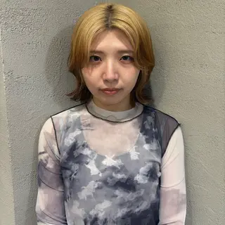 ミディアム ヘアアレンジ shizuki🌙 /ヘアカラーのヘアスタイル