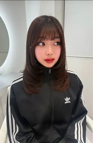 ミディアム レイヤーカット🫧 🎀Tomoka🎀のヘアスタイル