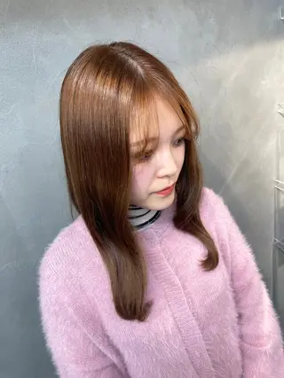 ロング カラー TNB TOKYO所属・Insta 指名 No.1KURUMIのヘアスタイル