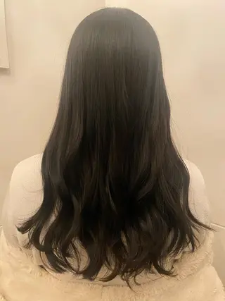 ロング ボブ/透明感カラー 岸本涼奈のヘアスタイル