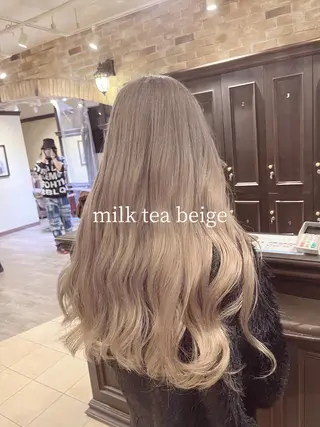 ロング 🧡ミルクティー/ レイヤー🧡ショウナのヘアスタイル