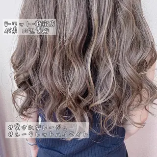 ロング カラー パーマ ヘアアレンジ ネイル 🫧代表/新宿駅近/ 限定価格🫧田辺貴裕のヘアスタイル