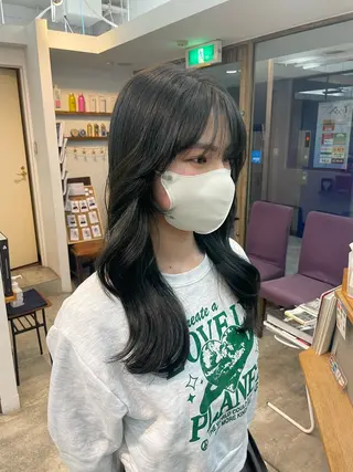 ロング 川村 諒のヘアスタイル