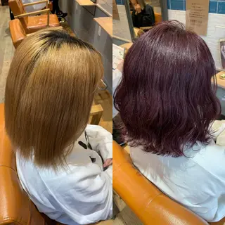 ミディアム カラー 髪質改善特化 ミサワコウキのヘアスタイル