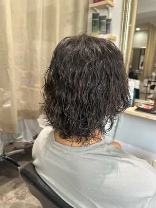 ミディアム パーマ メンズ est-r.Fukuoka所属・マエダルイ🫧 韓国ヘア🫧博多のヘアスタイル