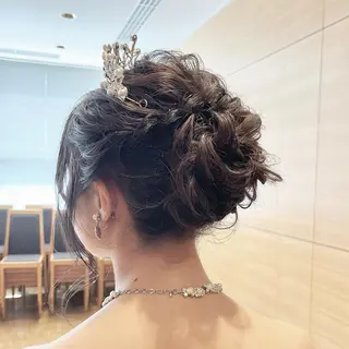 ロング ヘアアレンジ オシャマヘアーCinQ二川店所属・大嶽 楓のヘアスタイル