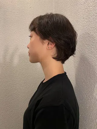 ショート カラー パーマ 似合わせカット カラー🪿 moeのヘアスタイル