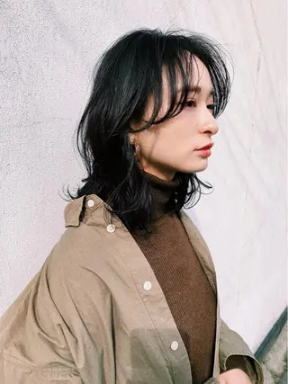 ミディアム カラー パーマ メンズスタイル /メンズパーマ/須藤のヘアスタイル