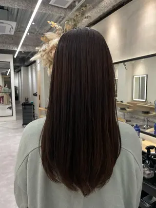 ロング レイヤー縮毛矯正 ささきすずね💗のヘアスタイル