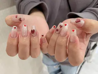 ネイル ki🍒🍒 ki ツルツルネイルのネイルデザイン