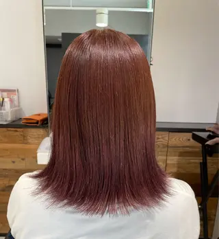 カラー ボブ／ブリーチカラー ／ゆづき🌟のヘアスタイル