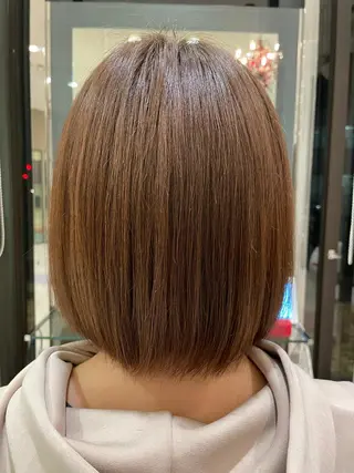 ミディアム 曲がる縮毛矯正◎高岡 ブリーチ後でも縮毛◎のヘアスタイル