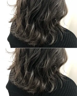 ミディアム カラー 井内 美沙のヘアスタイル