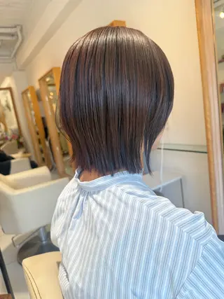 ショート カラー 安永 涼のヘアスタイル
