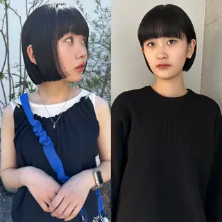 ミディアム ボブ/似合わせカット /ニュアンスカラーのヘアスタイル