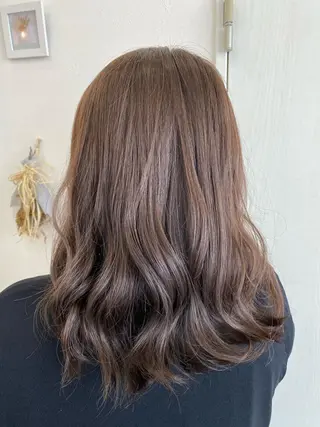 セミロング 足利/透明感カラー/ GRACE/りおのヘアスタイル