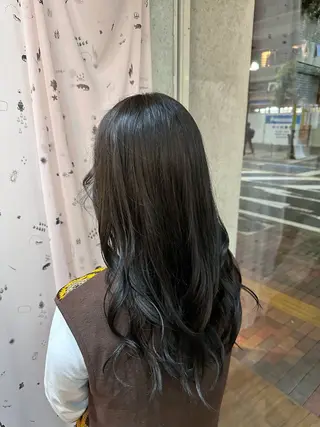 ロング ORANGE POP _HIBIKIのヘアスタイル