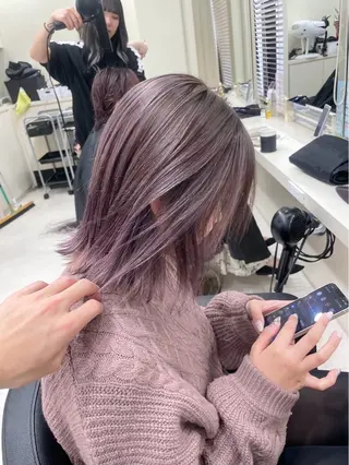 カラー yoki.【ﾖｷ】所属・Yoki.【ﾖｷ】 OMI／透明感カラーのヘアスタイル