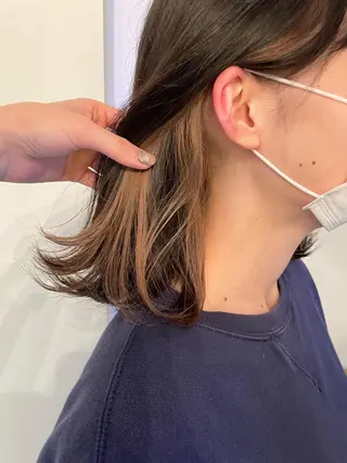 ミディアム ショート/ブリーチ mizuki🐋のヘアスタイル