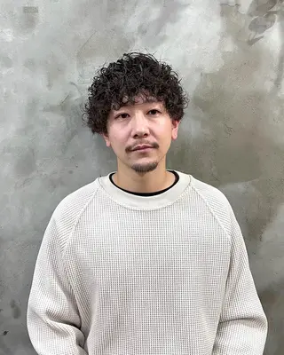 パーマ メンズ 木村陸弥 似合わせ 透明感カラー🌿のヘアスタイル