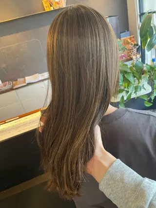 セミロング 阿倍野/髪質改善 /縮毛矯正/坪田幸広のヘアスタイル