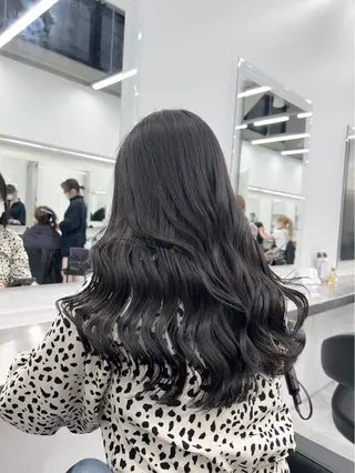 ロング カラー ヘアアレンジ 🫧暗染艶カラー🫧 yosuke横浜のヘアスタイル