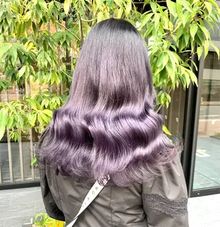 ロング カラー ヘアアレンジ Bei Licoldo.所属・マツオカ マコのヘアスタイル