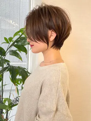 ショート 縮毛矯正/韓国ヘア /ブリーチ/柴山のヘアスタイル