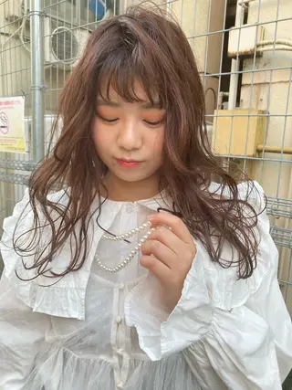 ロング カラー KANO🌷 ブリーチなしカラーのヘアスタイル